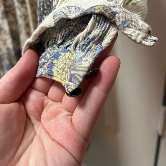 Free People Dress - White and Blue- Lucky Loosey Dress Honeysuckle Combo - Picture 16 of 16